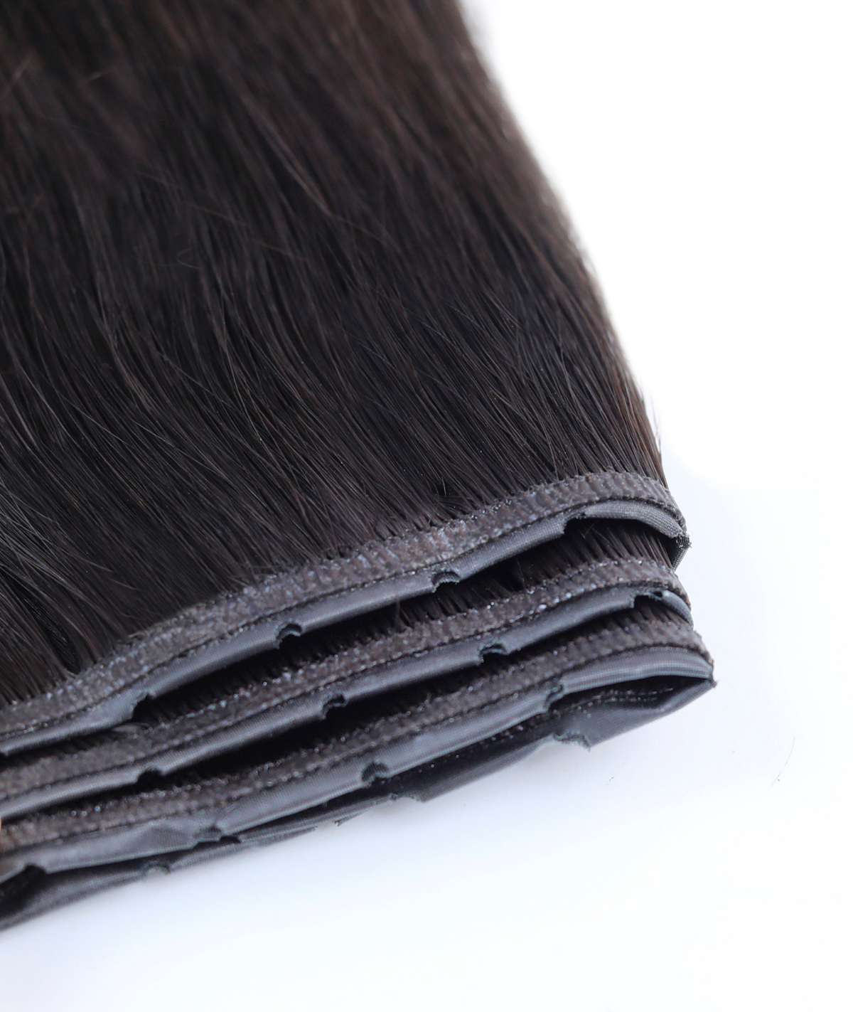 #Dark Ash Brown Balayage Genius Butterfly Weft Hair Extensions