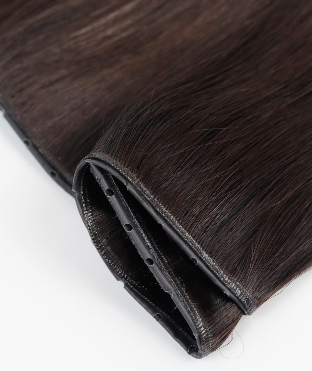#Dark Brown Balayage Genius Butterfly Weft Hair Extensions