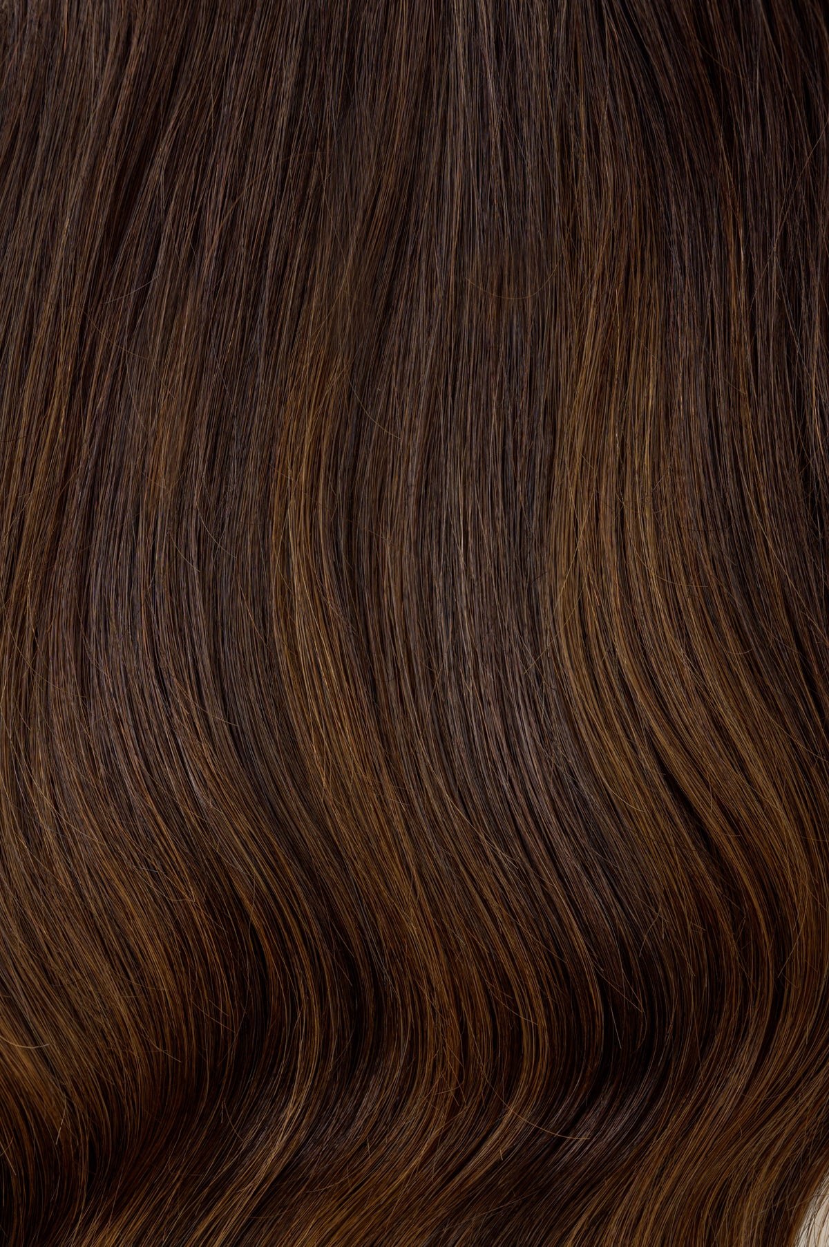 #Dark Brown Balayage Invisible (PU) Hole Weft Extensions