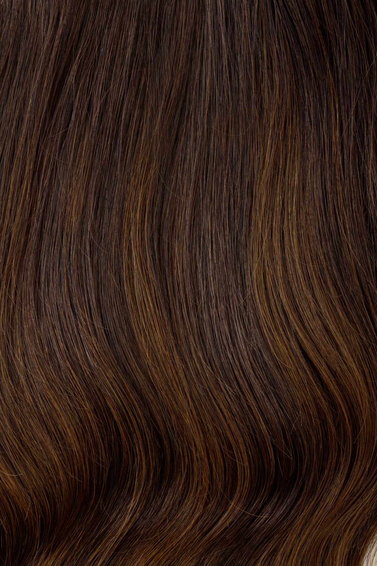 #Dark Brown Balayage Machine Weft Extensions