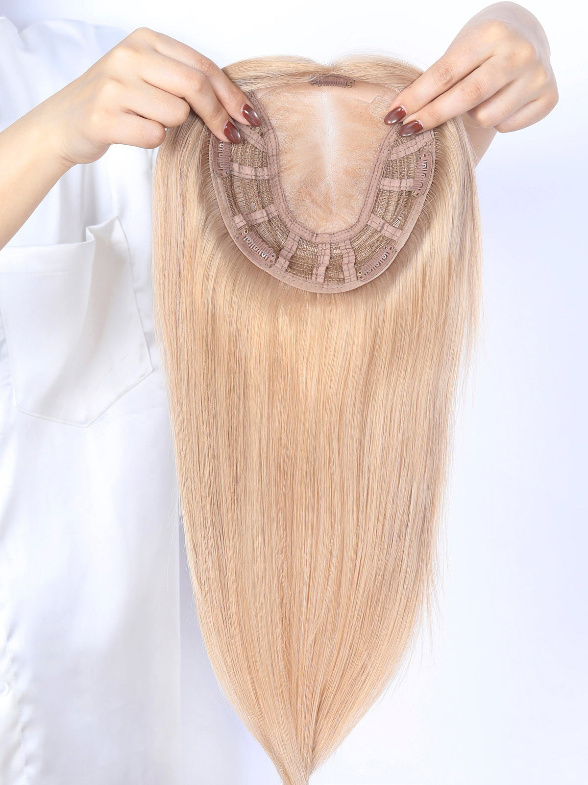#Dirty Blonde Topper With Invisible Wire (65g)