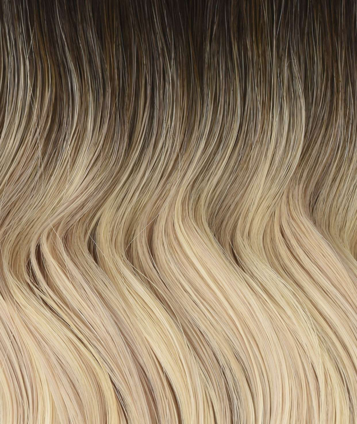 #Iced Coffee Balayage Ultra Seamless Tape In Hair Extensions