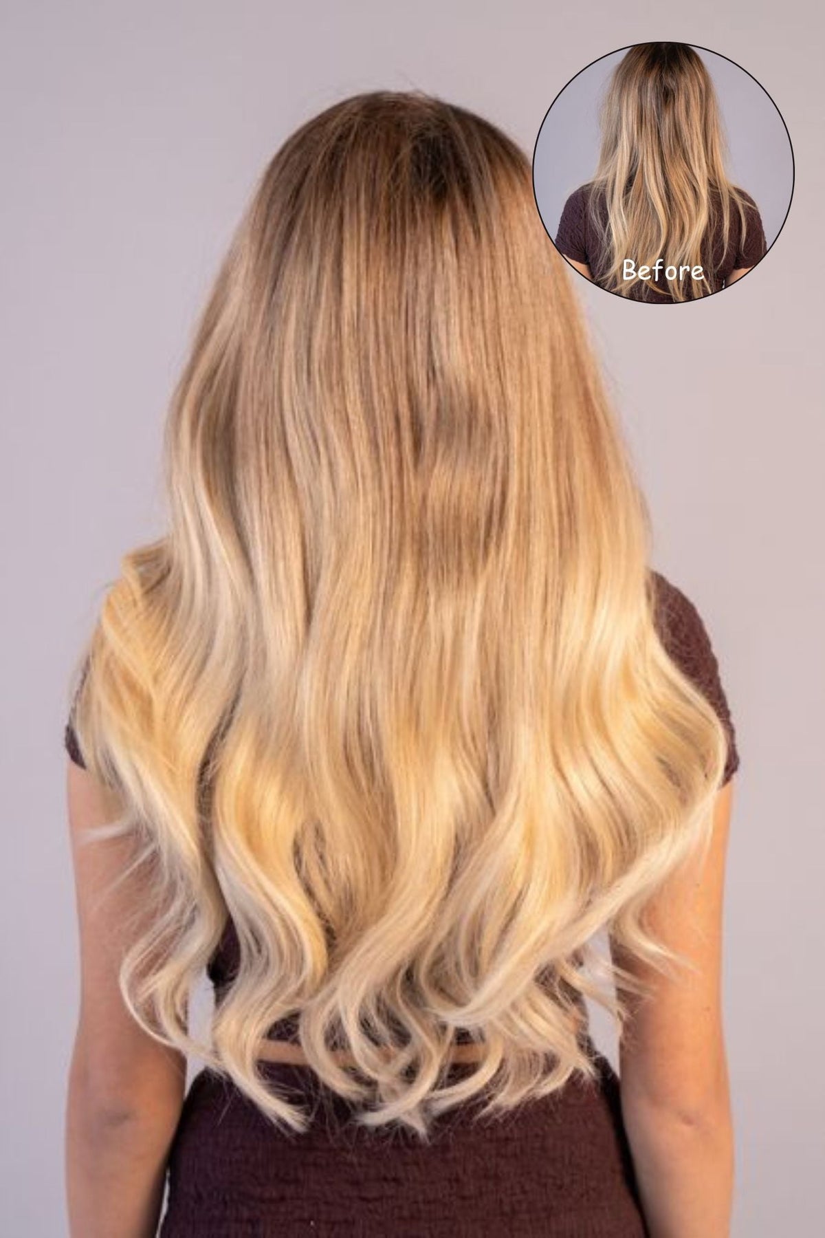 #Iced Coffee Balayage Nano Tip Hair Extensions