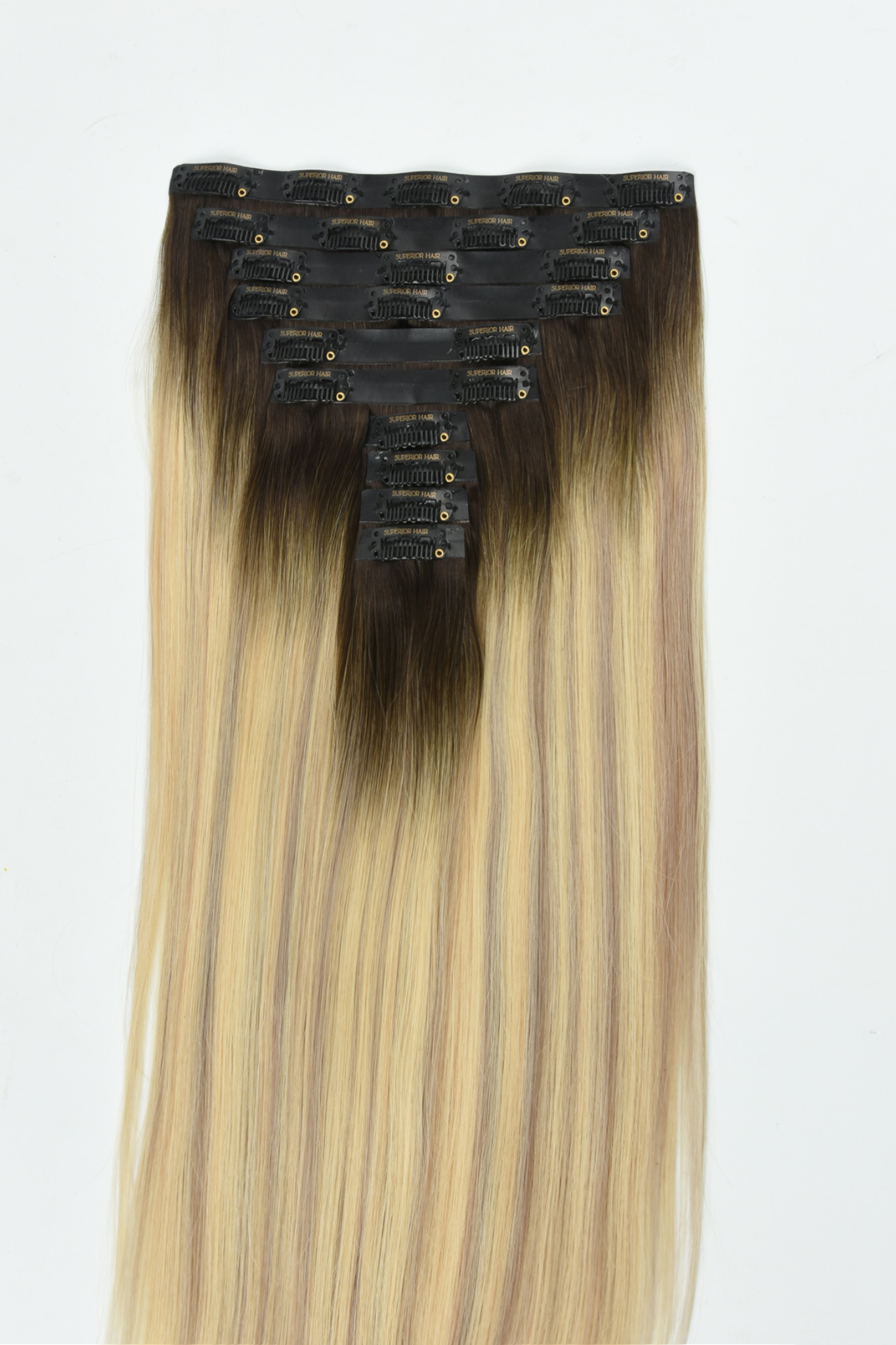 #Iced Coffee Balayage Seamless Clip In Extensions