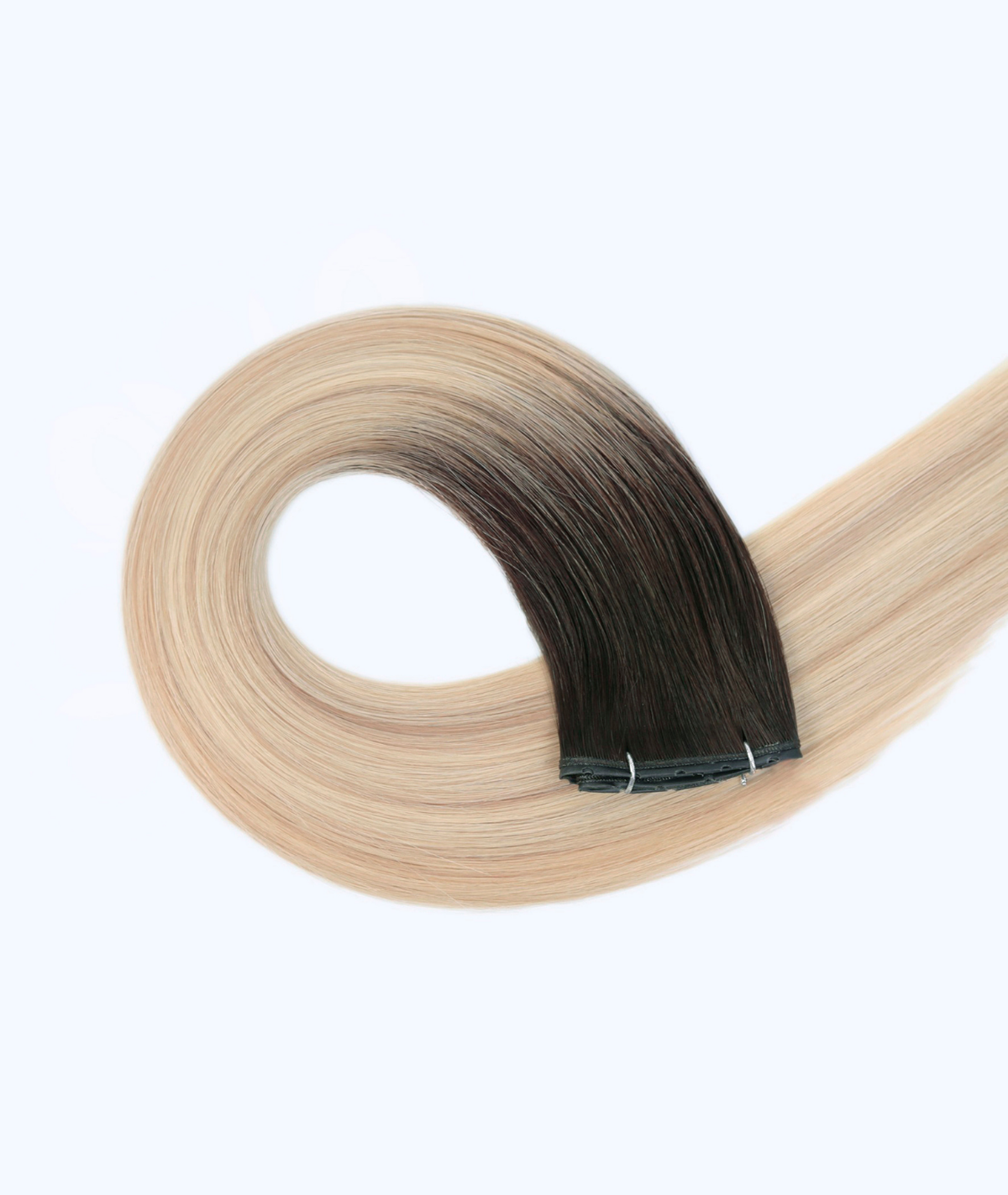 #Iced Coffee Balayage Genius Butterfly Weft Hair Extensions