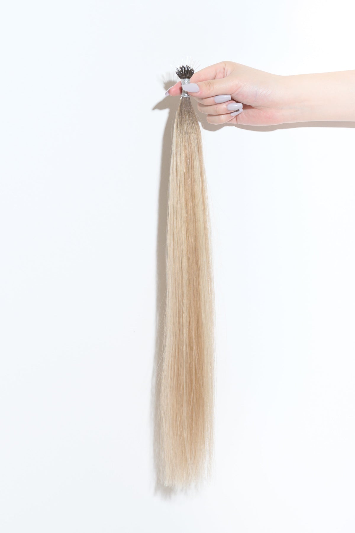 #Iced Coffee Balayage Nano Tip Hair Extensions