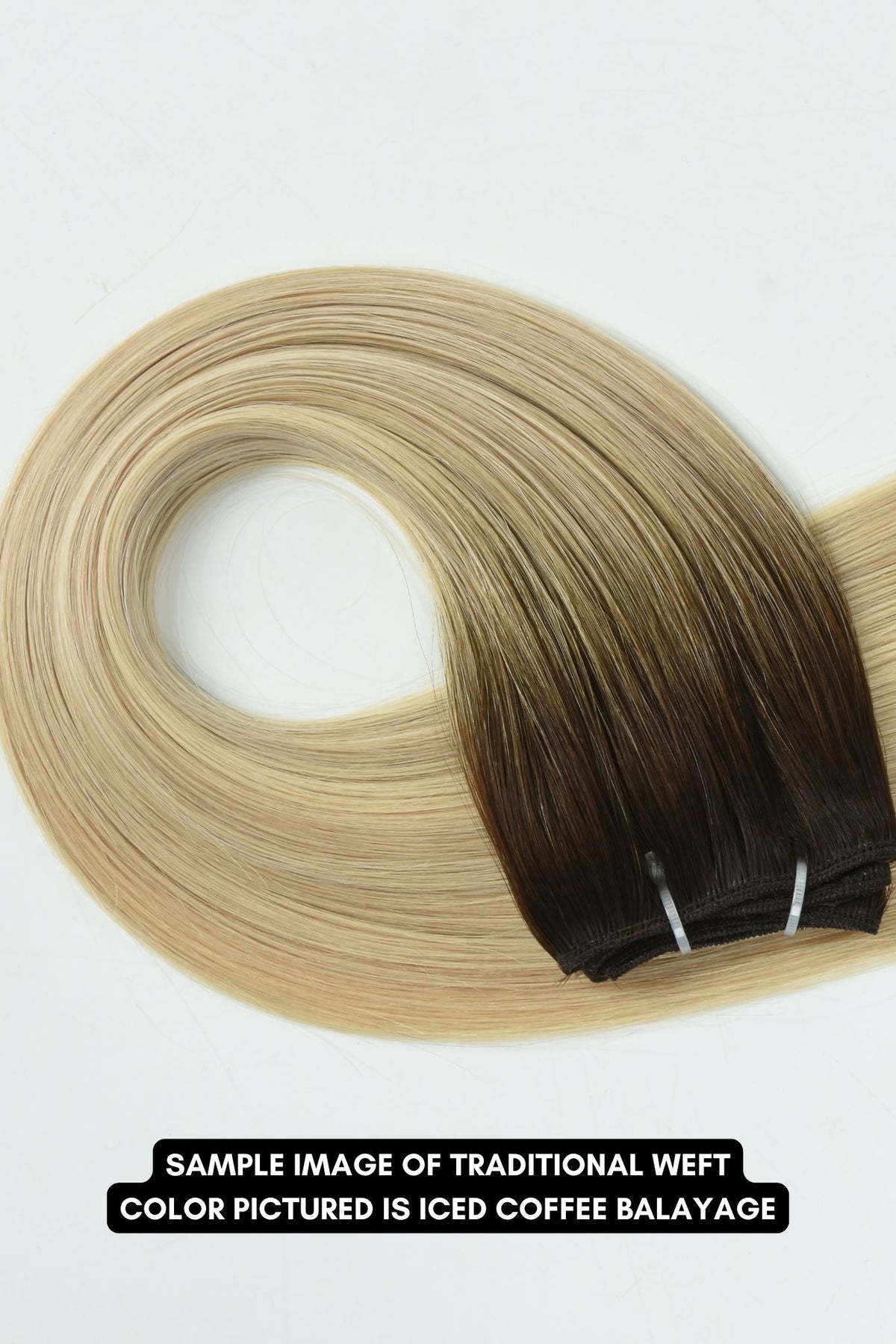 #Beach Blonde Ombre Machine Weft Extensions