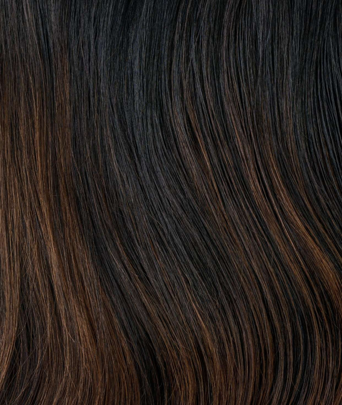 #Off Black Balayage Seamless Clip In Hair Extensions