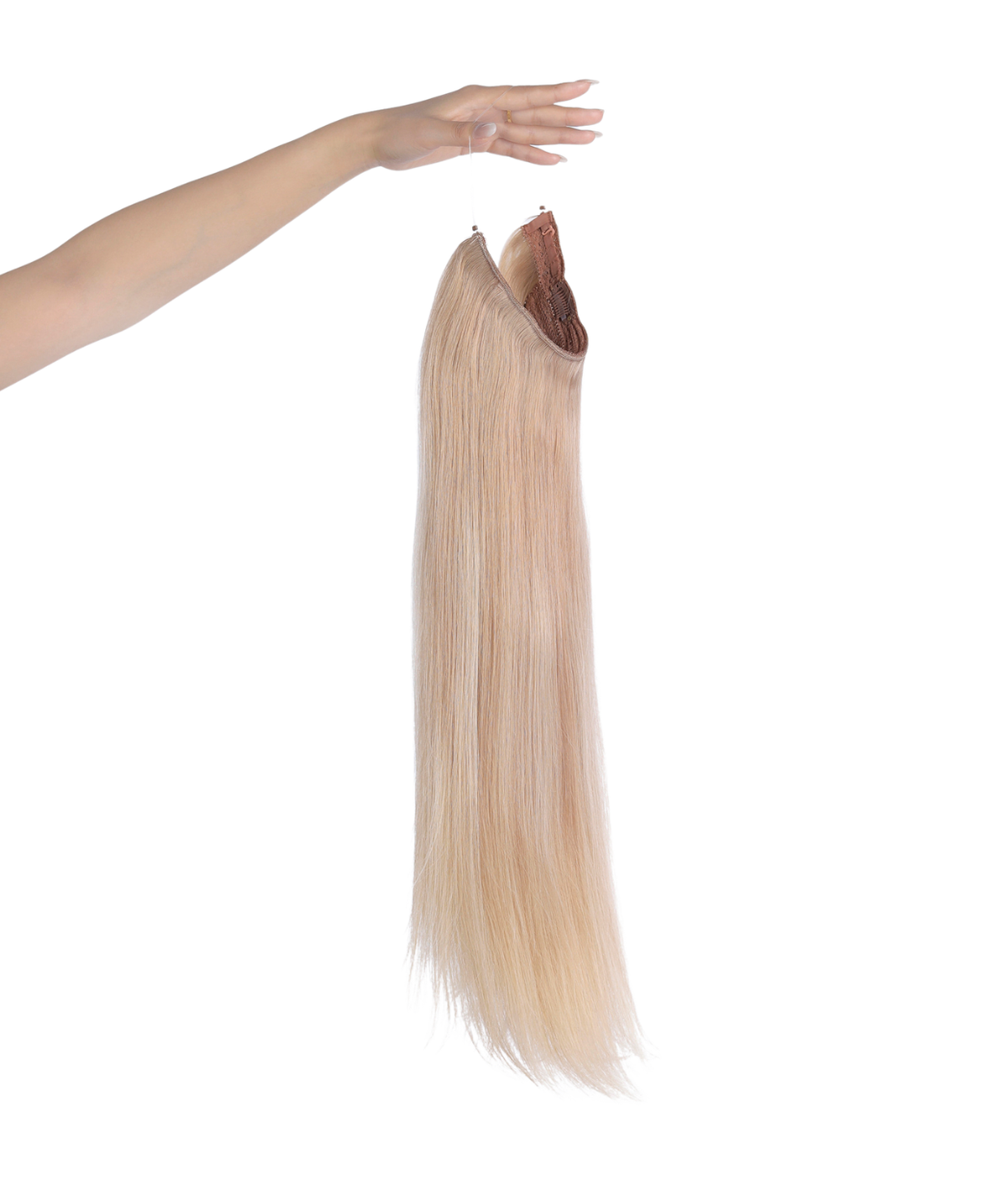 #Sandy Blonde Balayage Classic Halo Hair Extensions