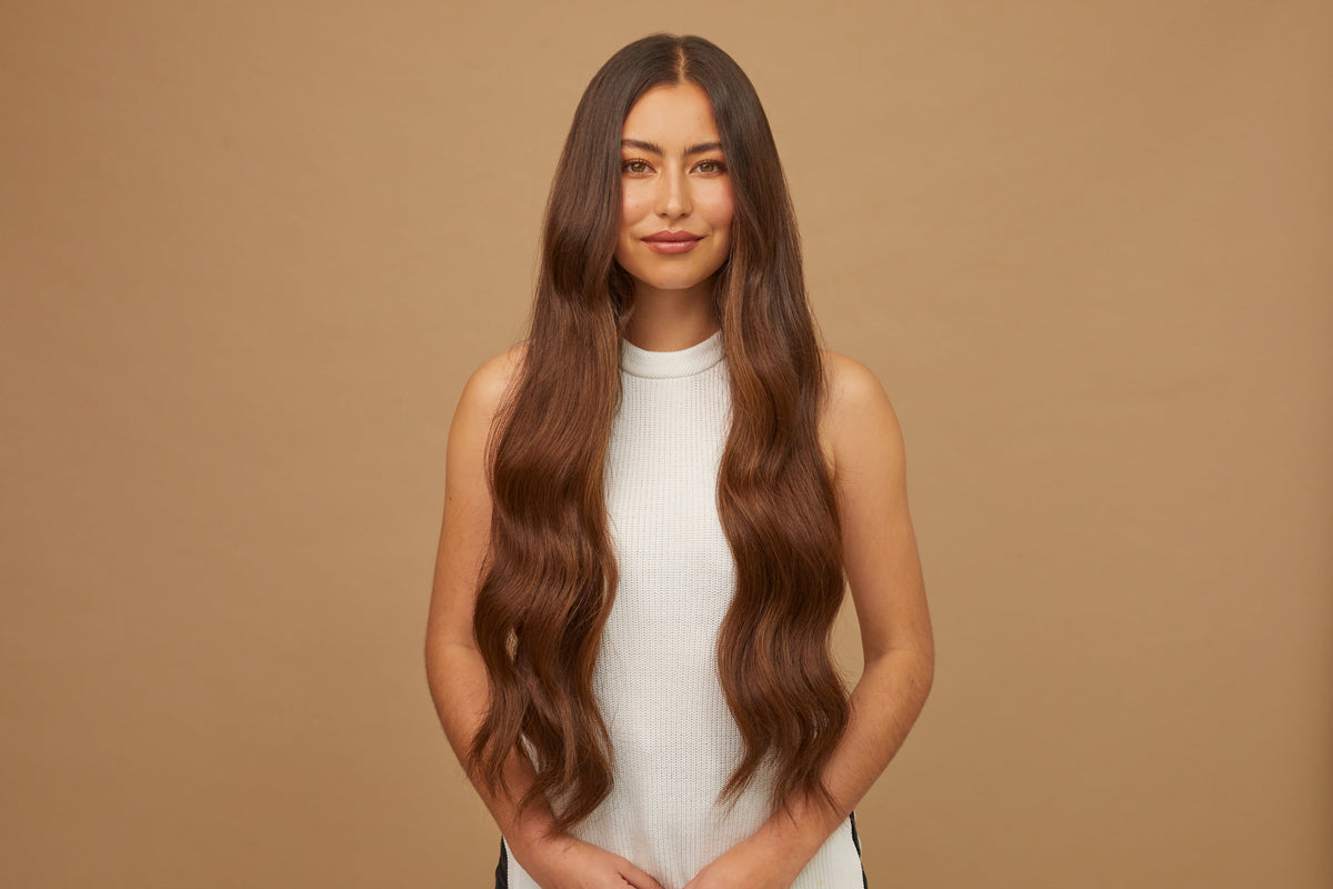 #4 Chocolate Brown Machine Weft Extensions