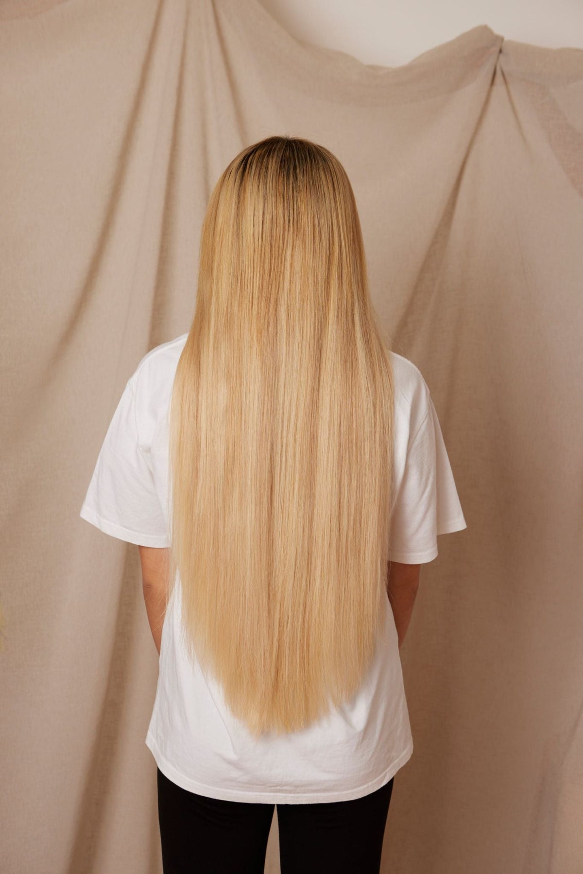#Sandy Blonde Balayage Nano Tip Hair Extensions