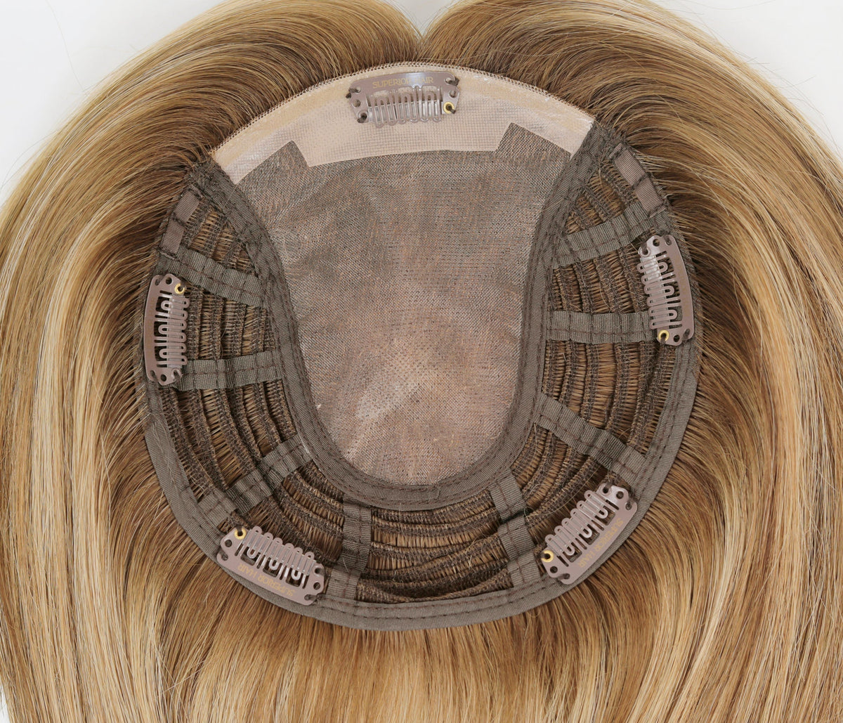 #Toasted Bronde Balayage Topper With Invisible Wire (65g)