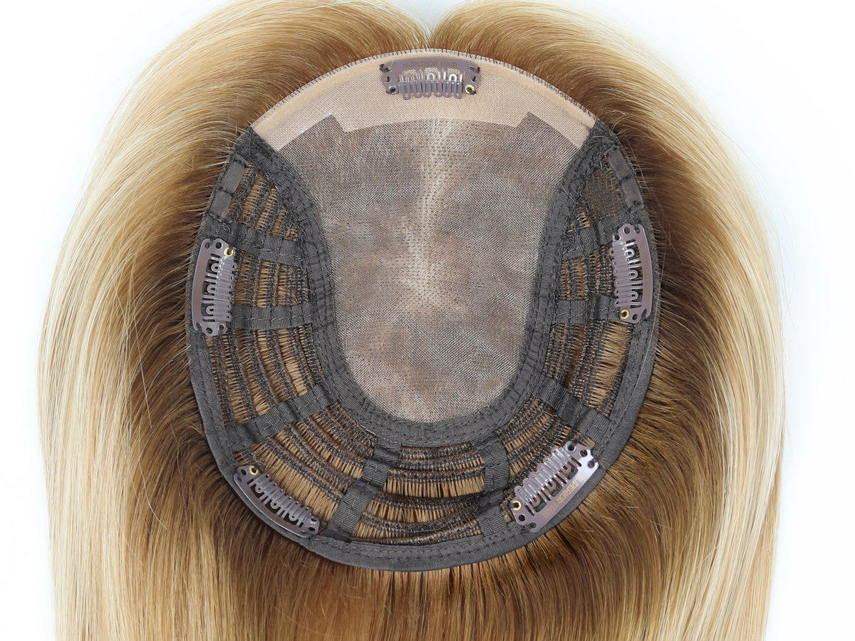 #Toffee Cream Balayage Topper With Invisible Wire (65g)