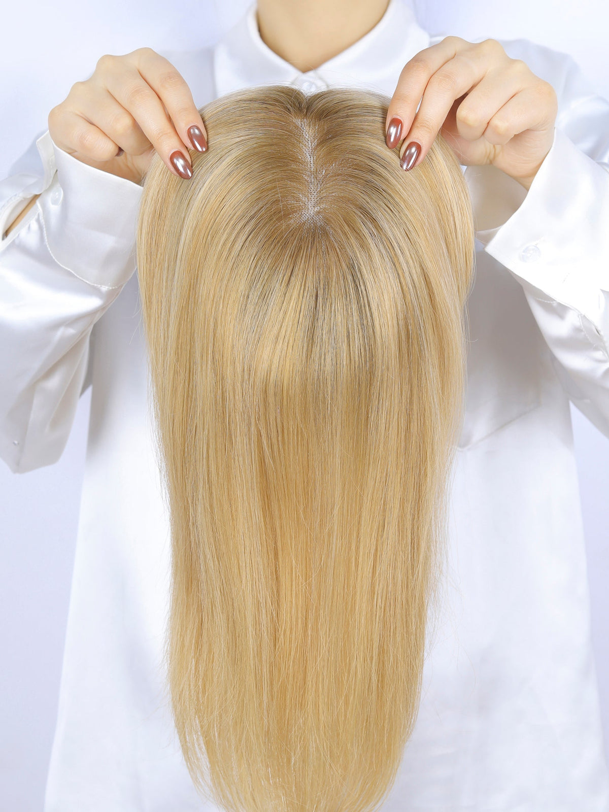 #Toffee Cream Balayage Topper With Invisible Wire (65g)