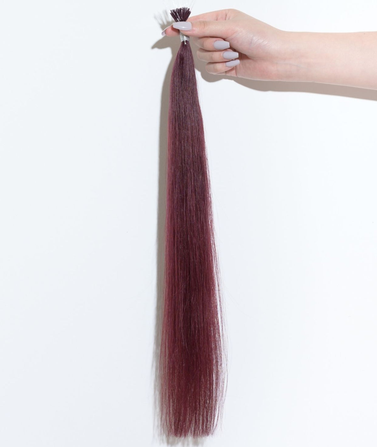 #Burgundy Keratin Bond Hair Extensions