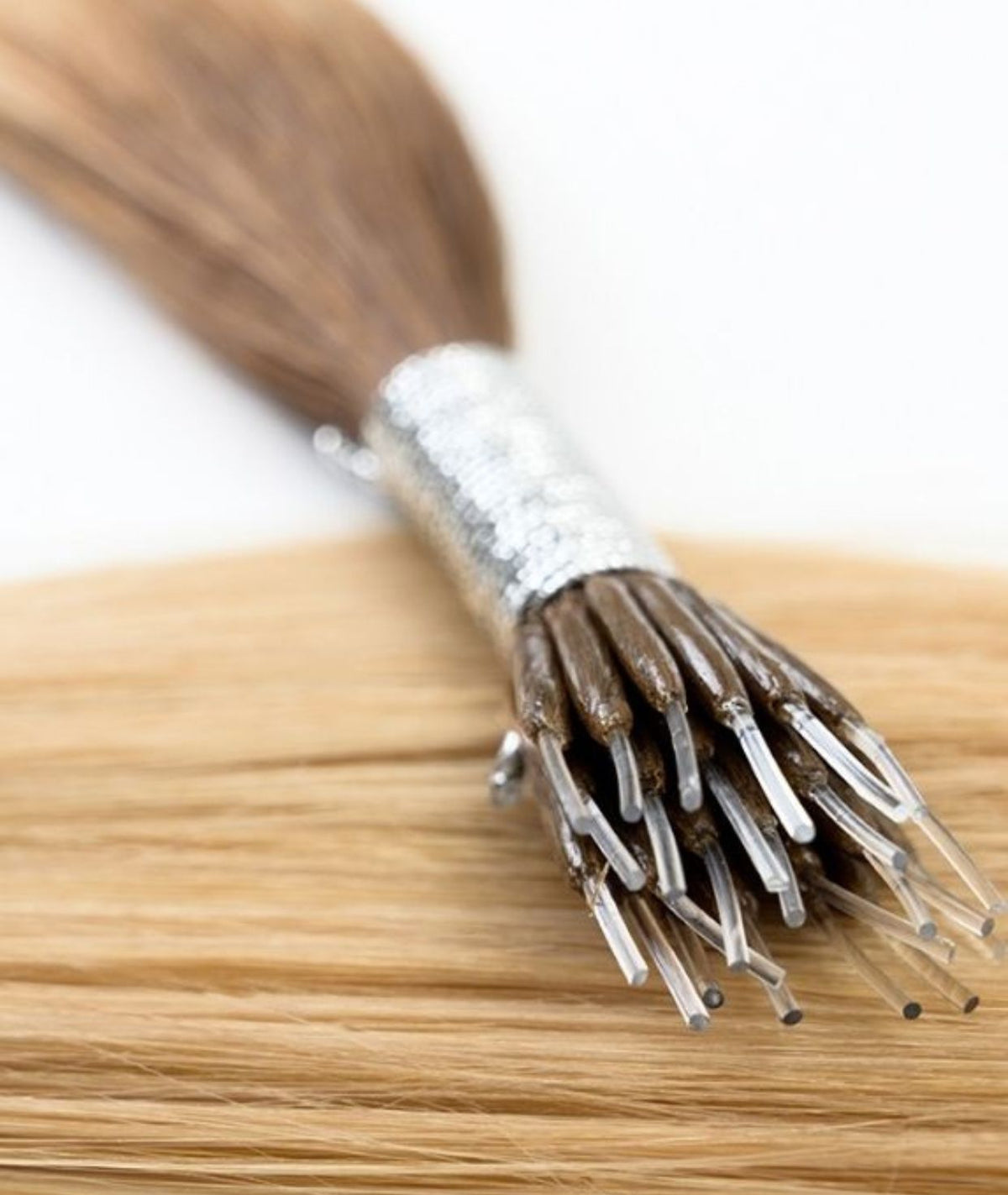 #Cappuccino Ombre Nano Tip Hair Extensions