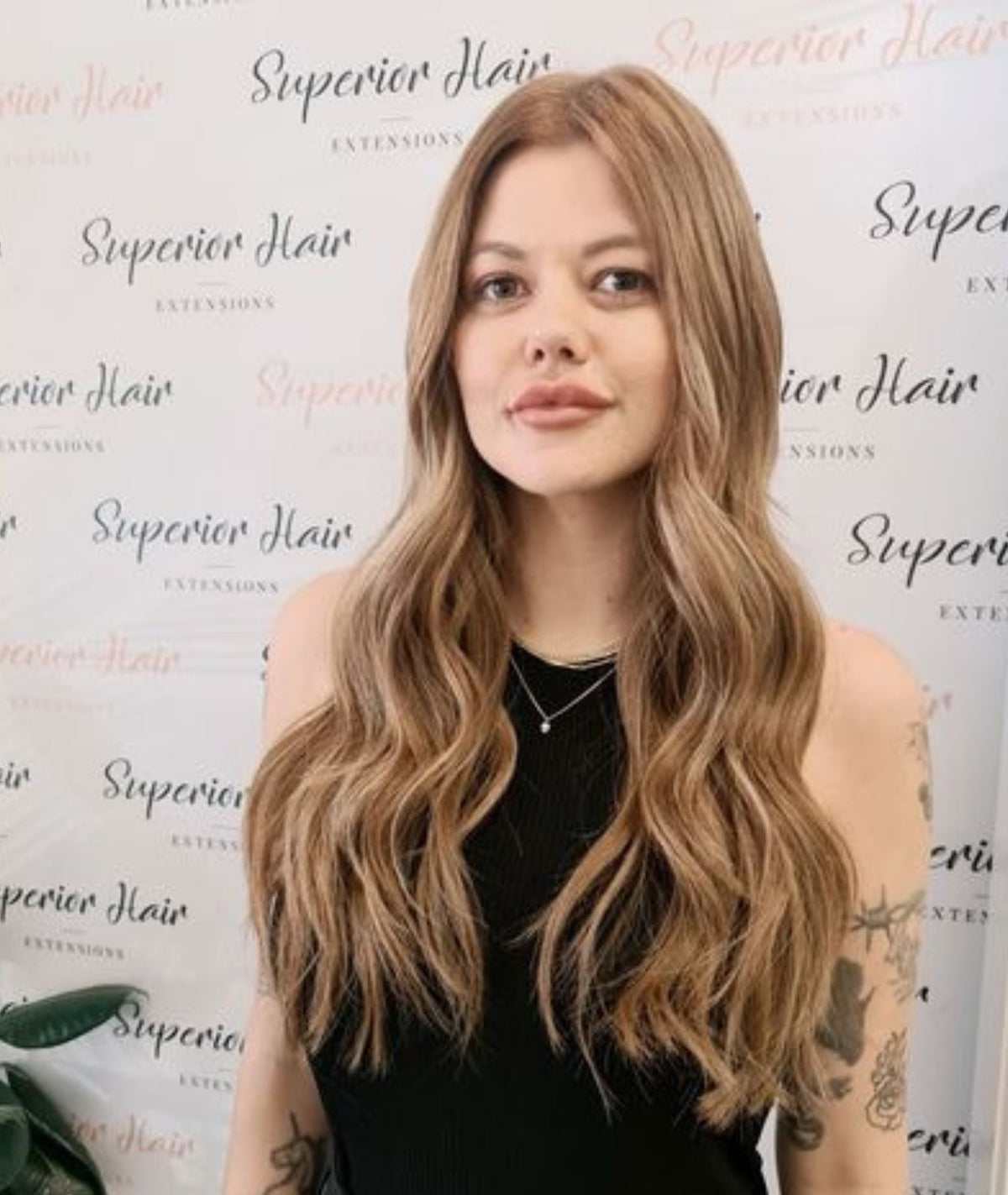 #Chestnut Brown Highlights Flat Tip Extensions
