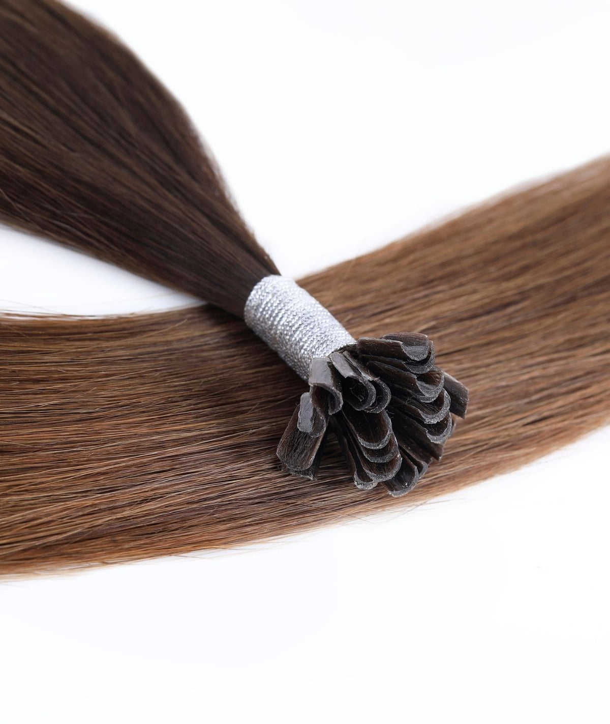 #Chocolate Brown Balayage Keratin Bond Hair Extensions