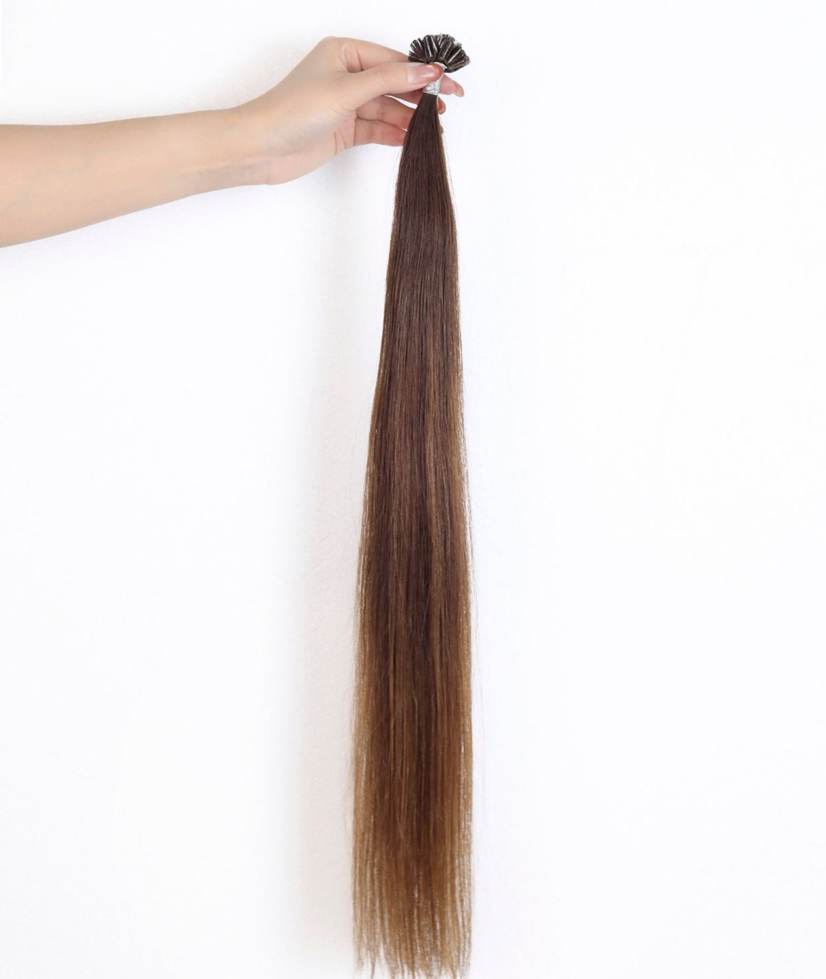 #Chocolate Brown Balayage Keratin Bond Hair Extensions