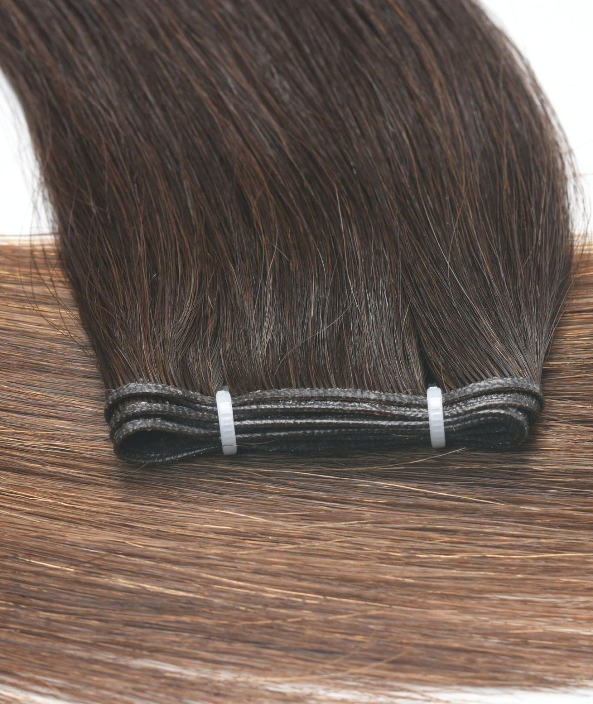 #Chocolate Brown Balayage Genius Weft Hair Extensions