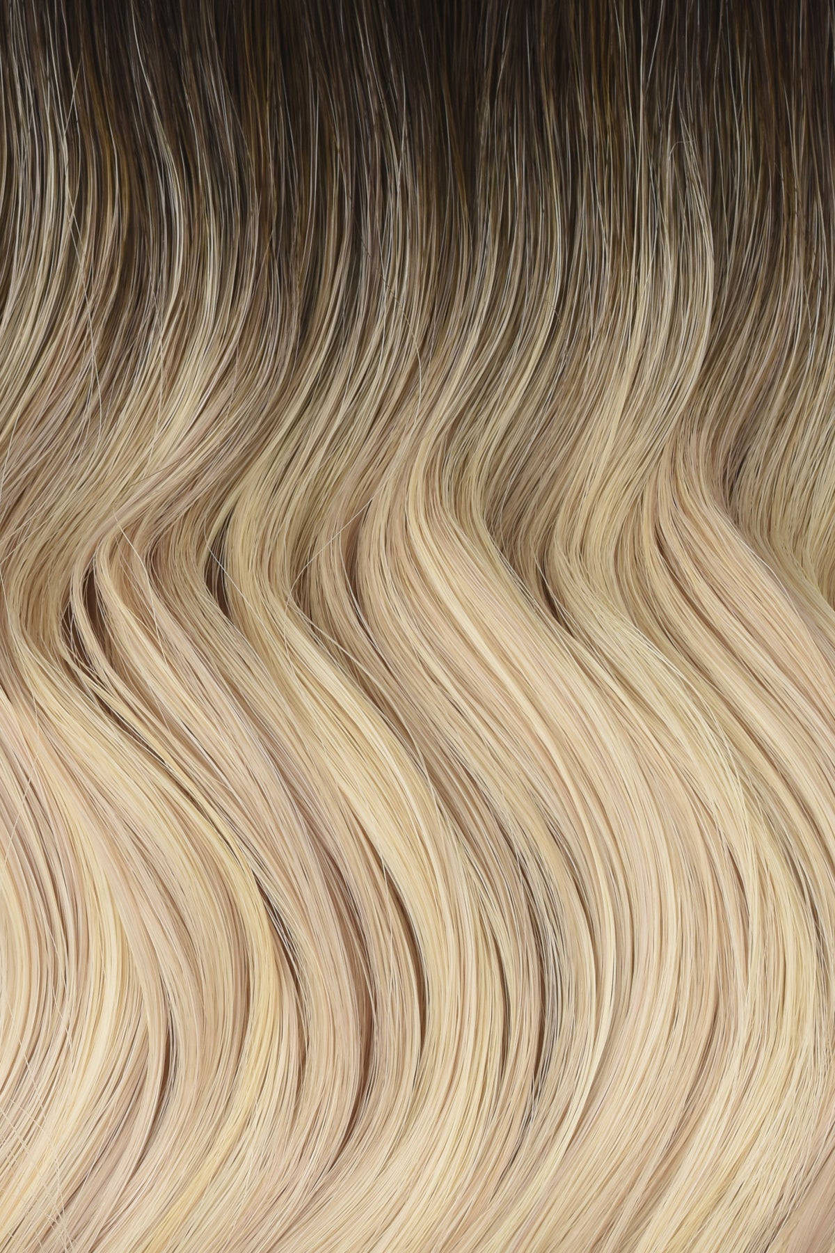 #Iced Coffee Balayage Flat Tip Extensions