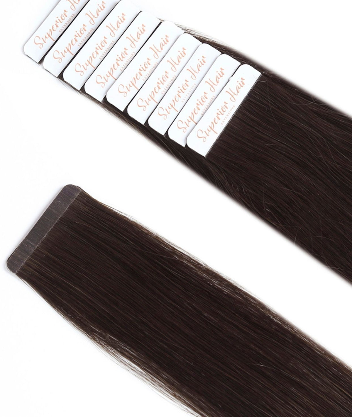 #Dark Brown Balayage Ultra Seamless Tape In Hair Extensions