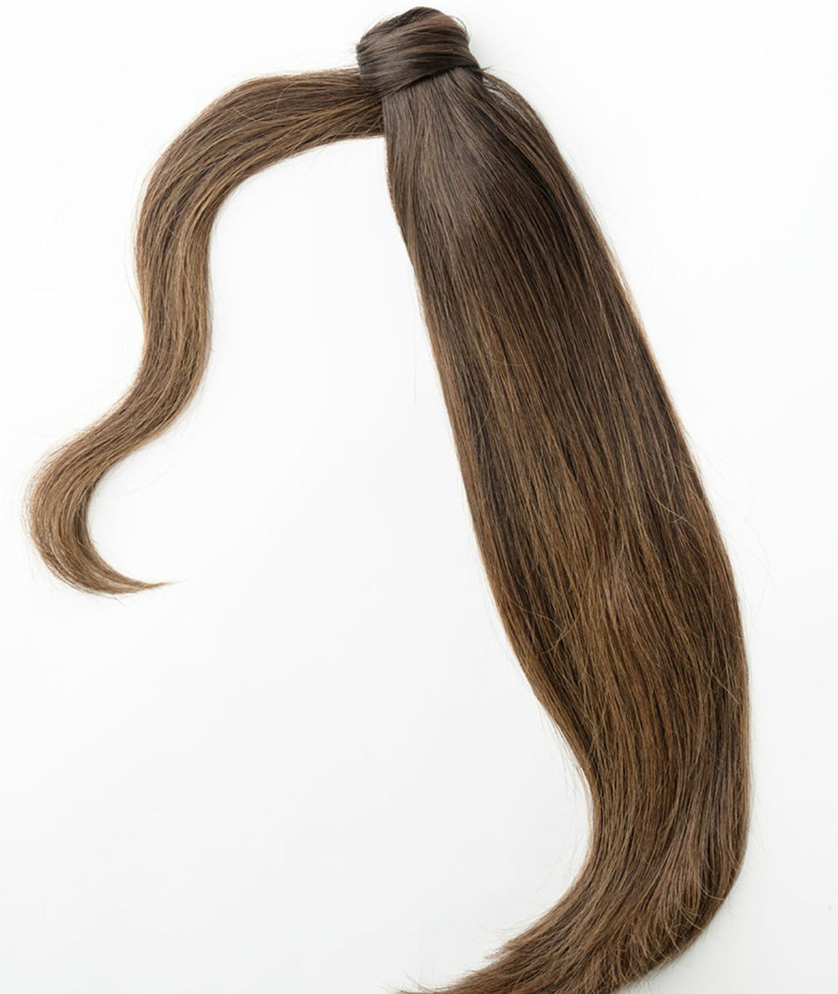 #Dark Brown Balayage Ponytail Hair Extensions