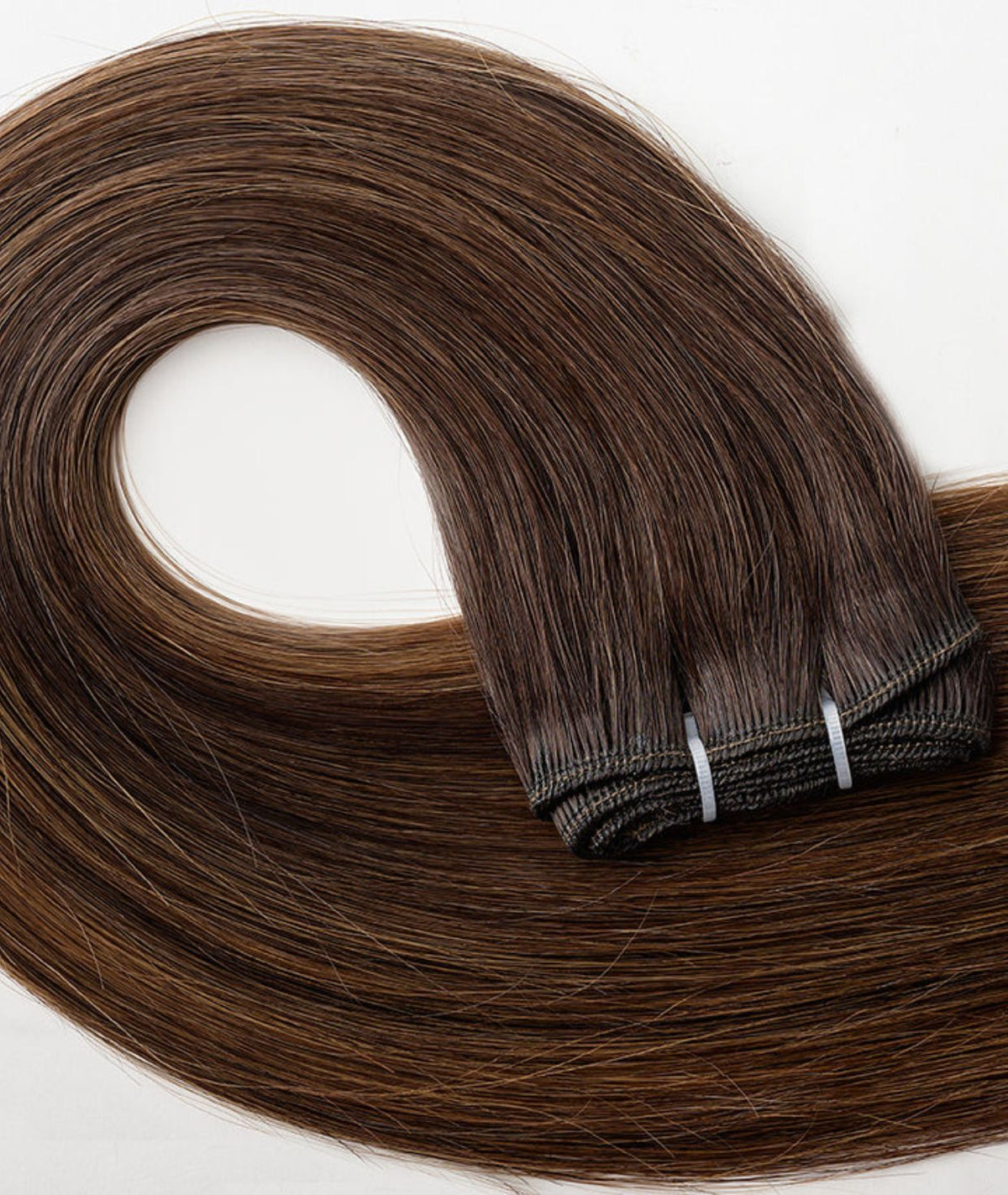 #Dark Brown Balayage Traditional Weft Hair Extensions