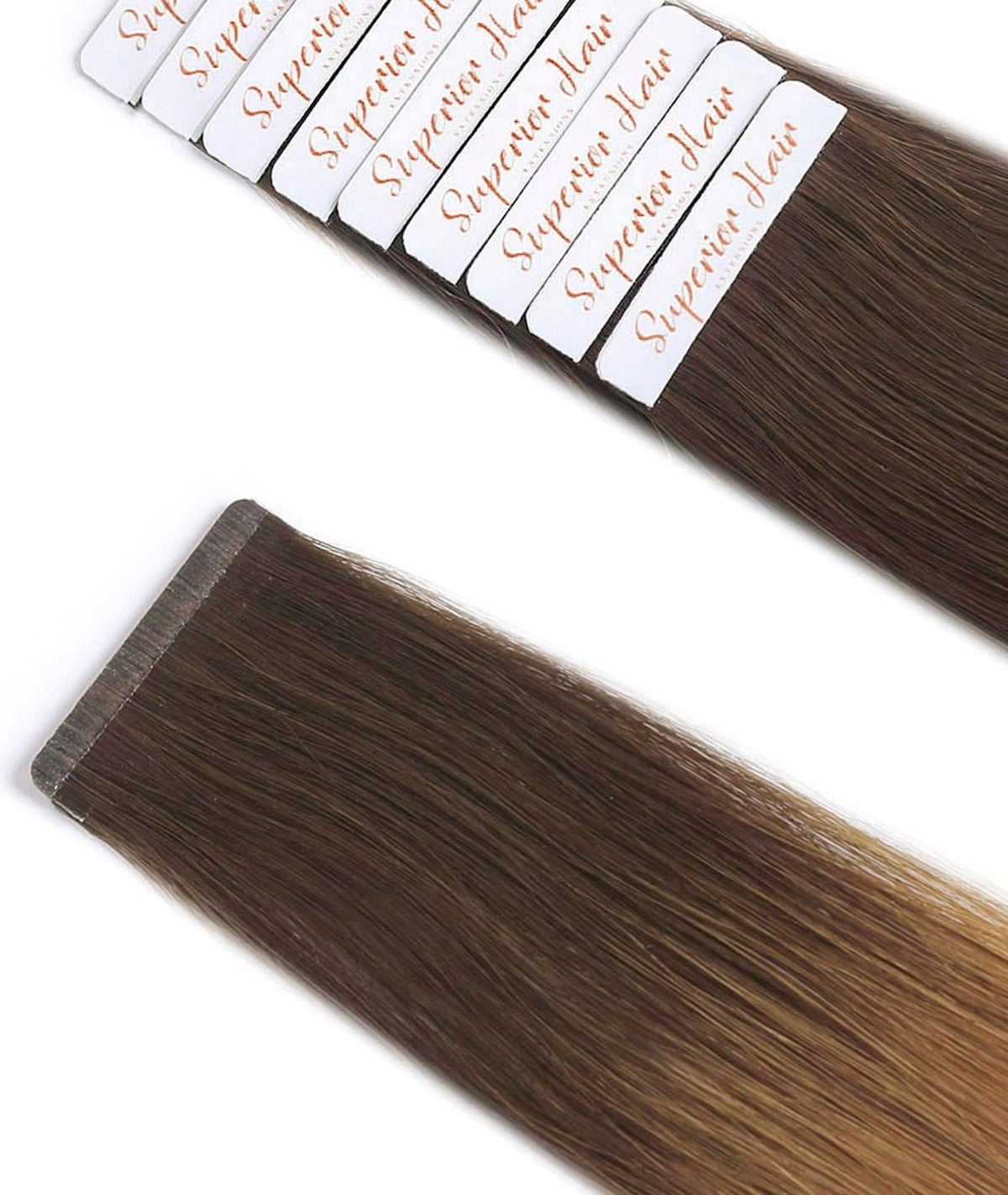 #Ginger Snap Ultra Seamless Tape In Hair Extensions