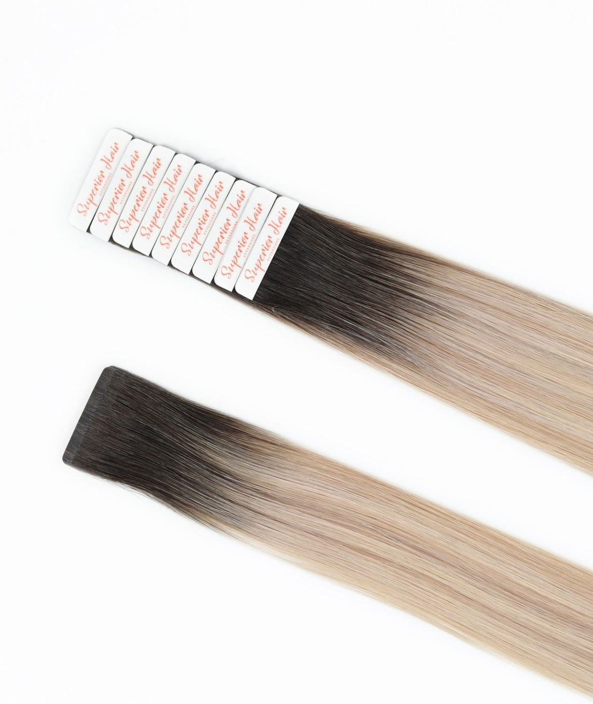 #Iced Coffee Balayage Ultra Seamless Tape In Hair Extensions