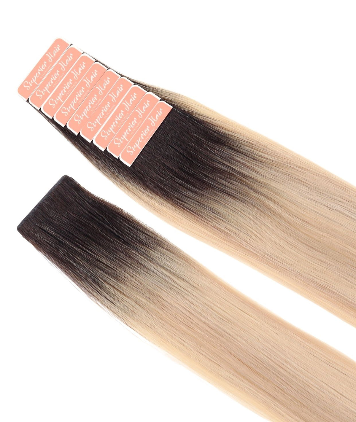 #Iced Coffee Balayage Invisi Tape Hair Extensions