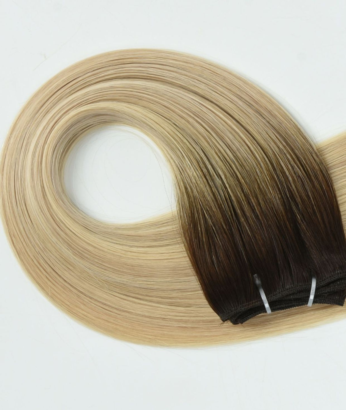#Iced Coffee Balayage Traditional Weft Hair Extensions