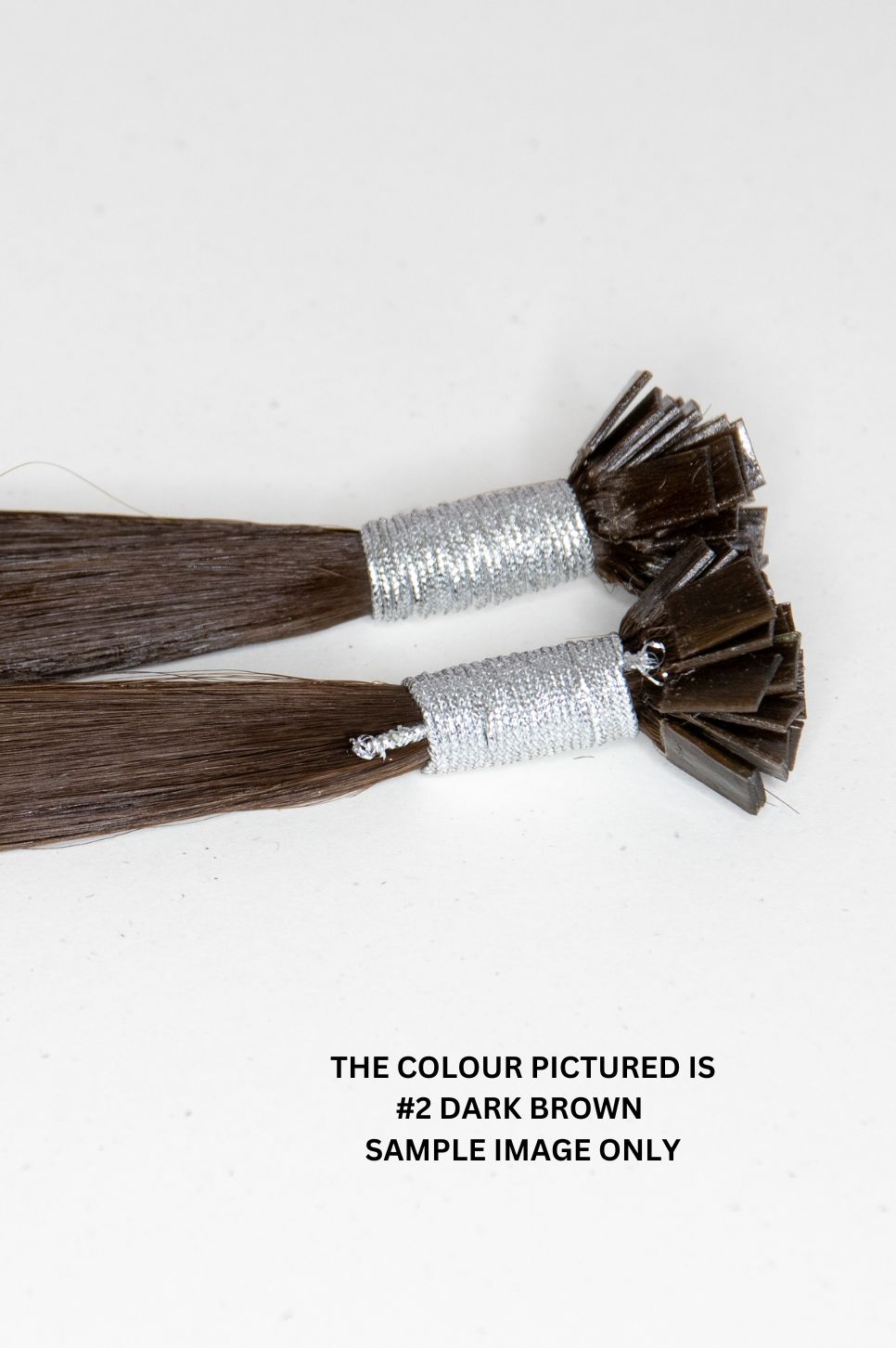 #60 Whitest Ash Blonde Flat Tip Extensions