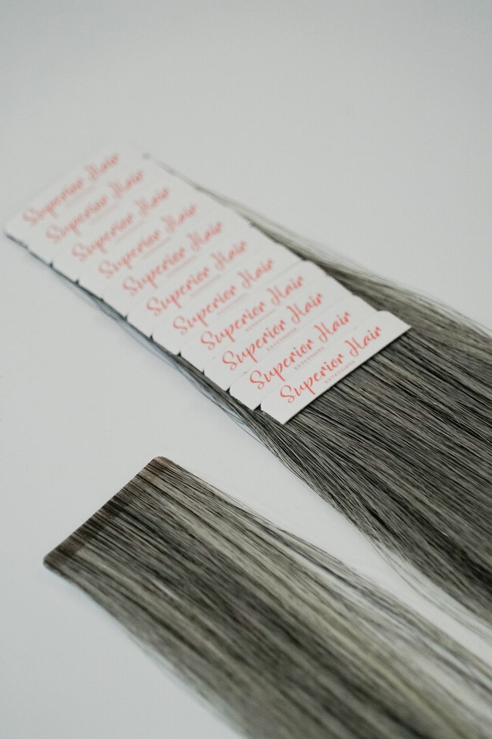 #Light Gray Ultra Seamless Tape In Extensions