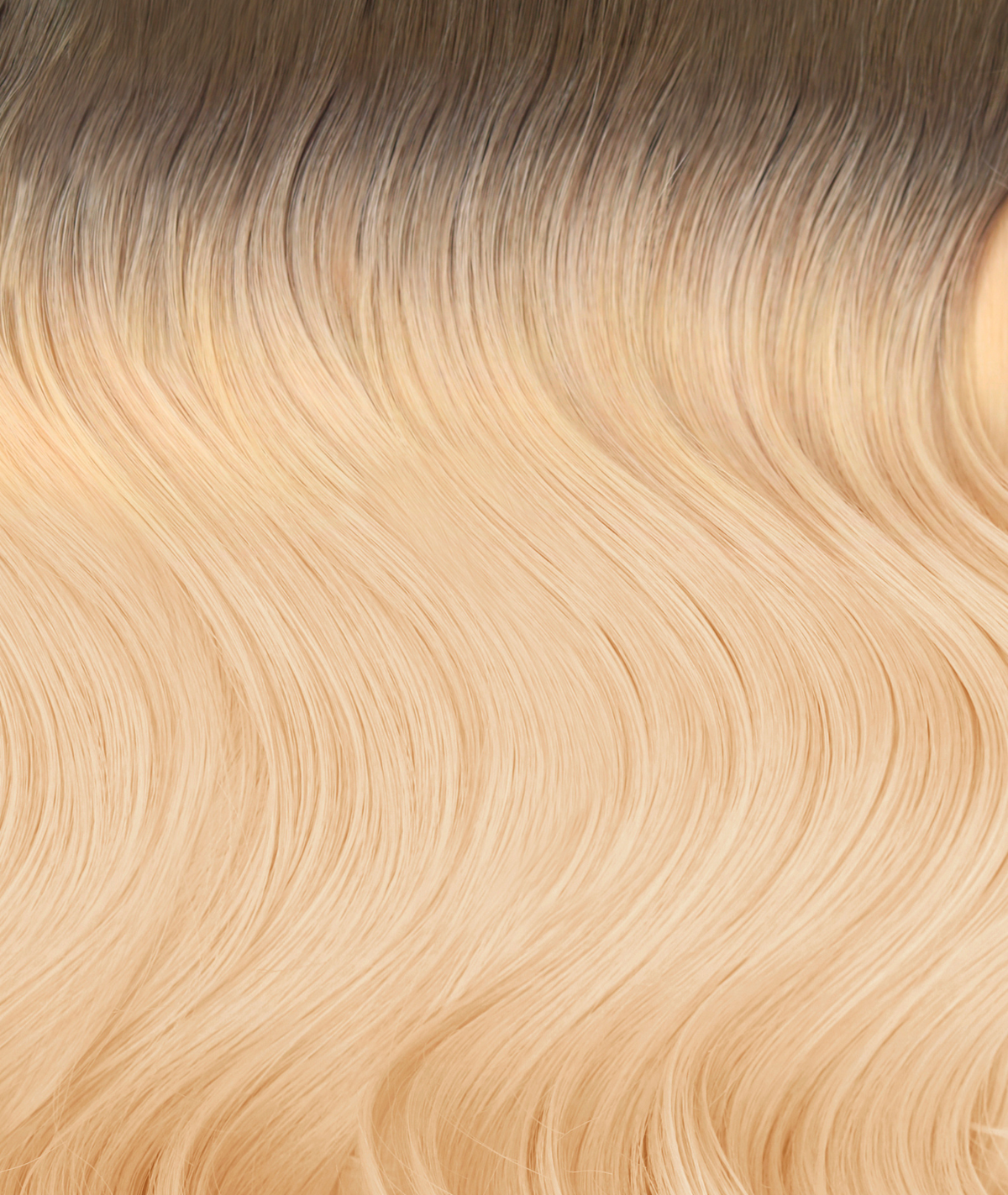 #Rooted Hollywood Blonde Classic Clip In Hair Extensions 9pcs
