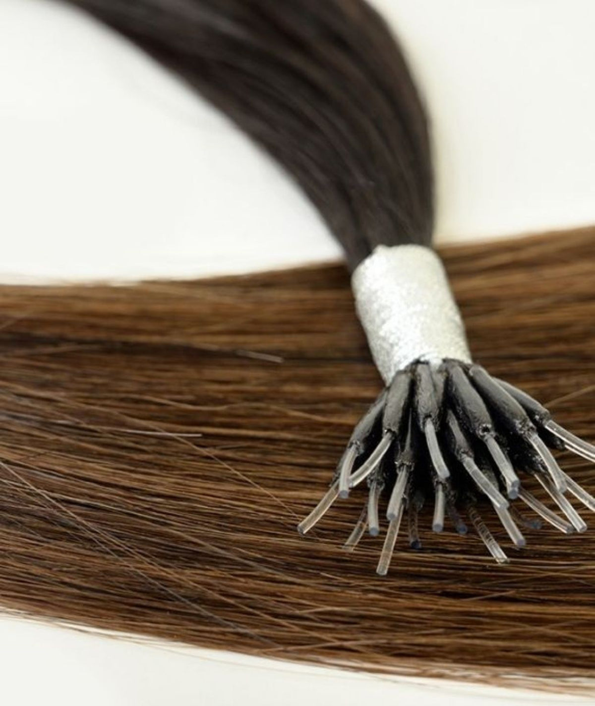 #Off Black Balayage Nano Tip Hair Extensions