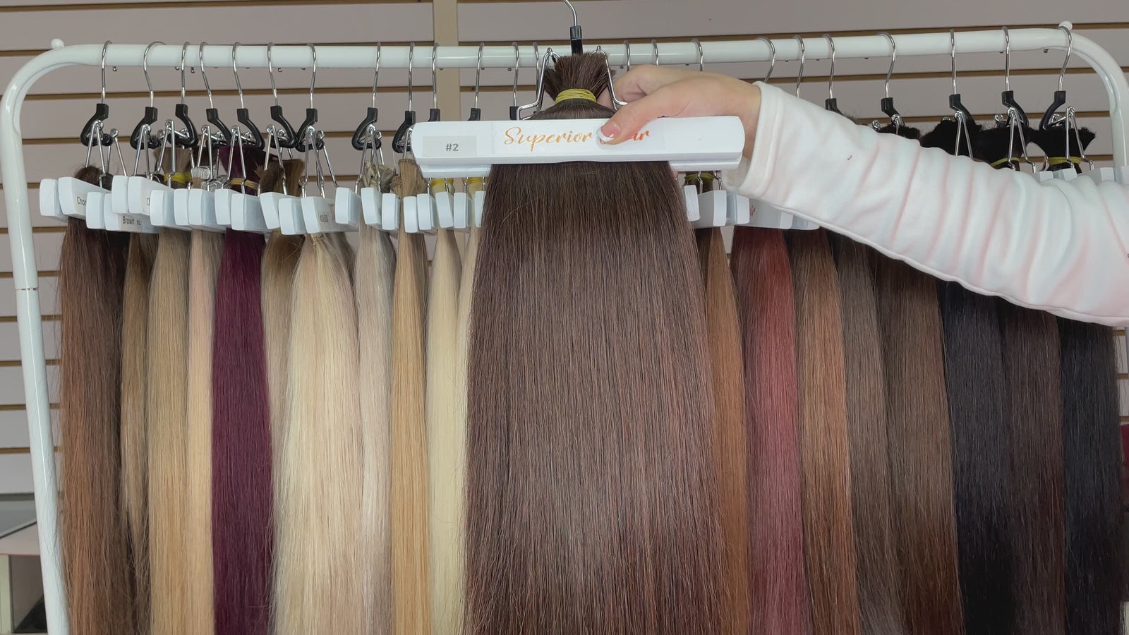 rollover-image. #2 Dark Brown Invisi Tape Hair Extensions. Superior Hair Extensions.