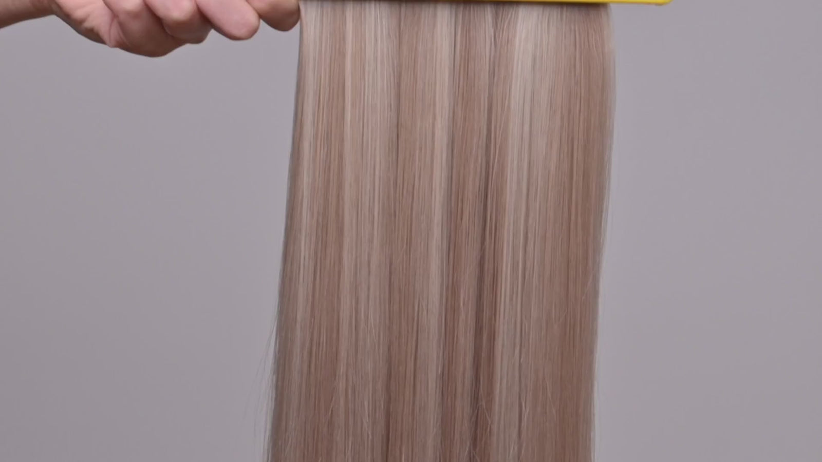 rollover-image. #18/60 Pearl Ash Blonde Highlights Ultra Seamless Tape In Extensions. Superior Hair Extensions.