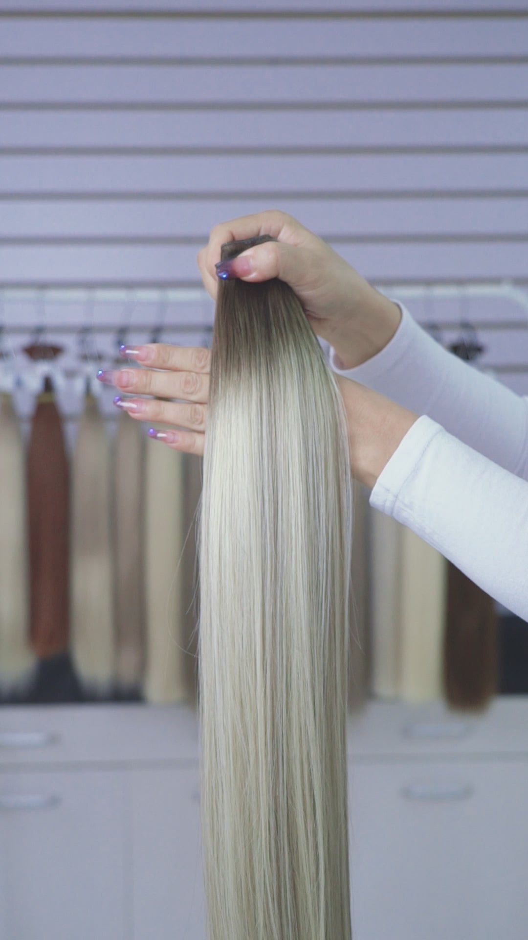 #Iced Coffee Balayage Genius Weft Extensions