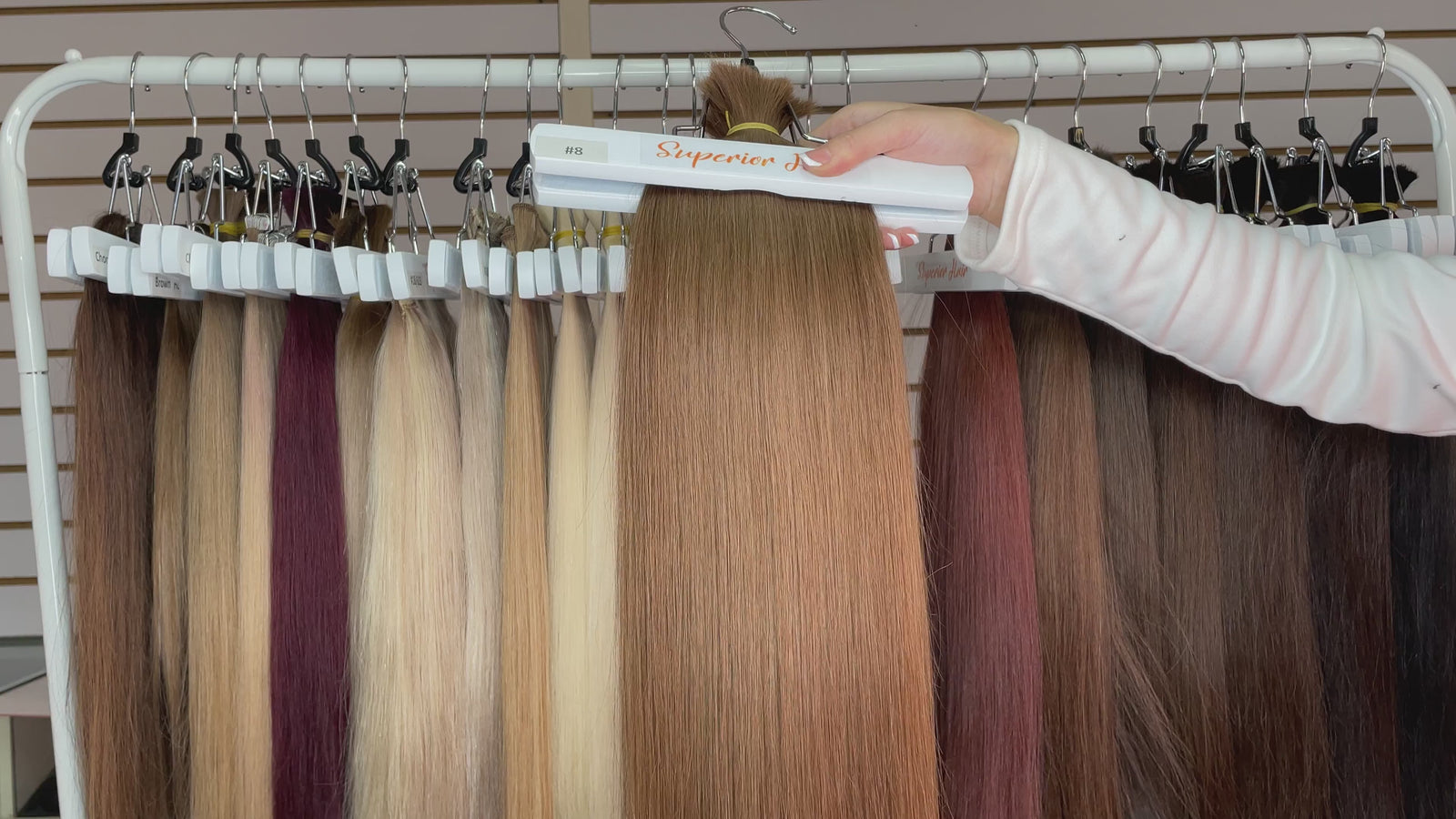 #8 Natural Light Brown Genius Weft Extensions