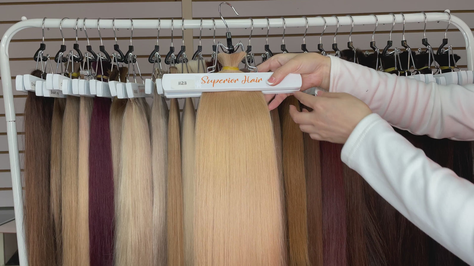 rollover-image. #23 Golden Blonde Ultra Seamless Tape In Extensions. Superior Hair Extensions