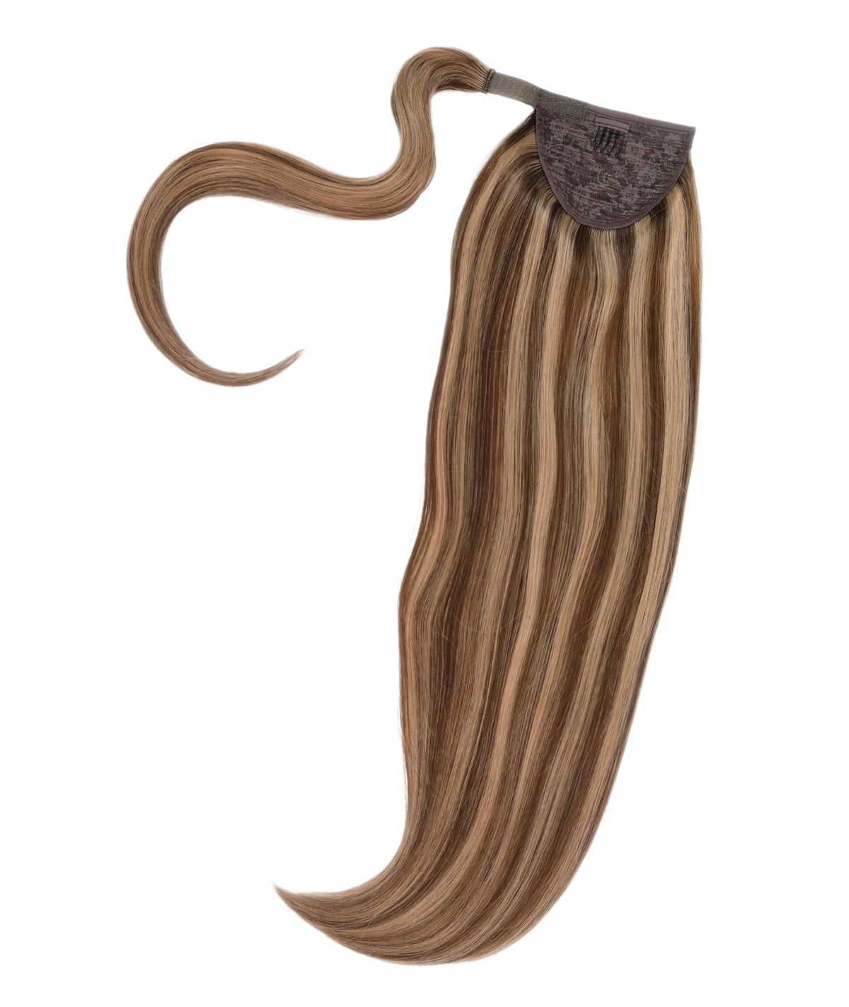 #Chestnut Brown Highlights Ponytail Hair Extensions