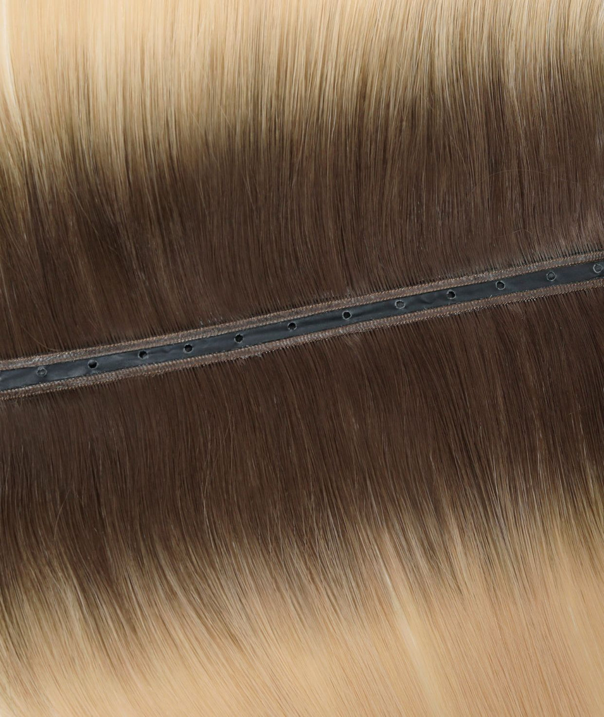 #Rooted Beach Ash Blonde Genius Butterfly Weft Hair Extensions