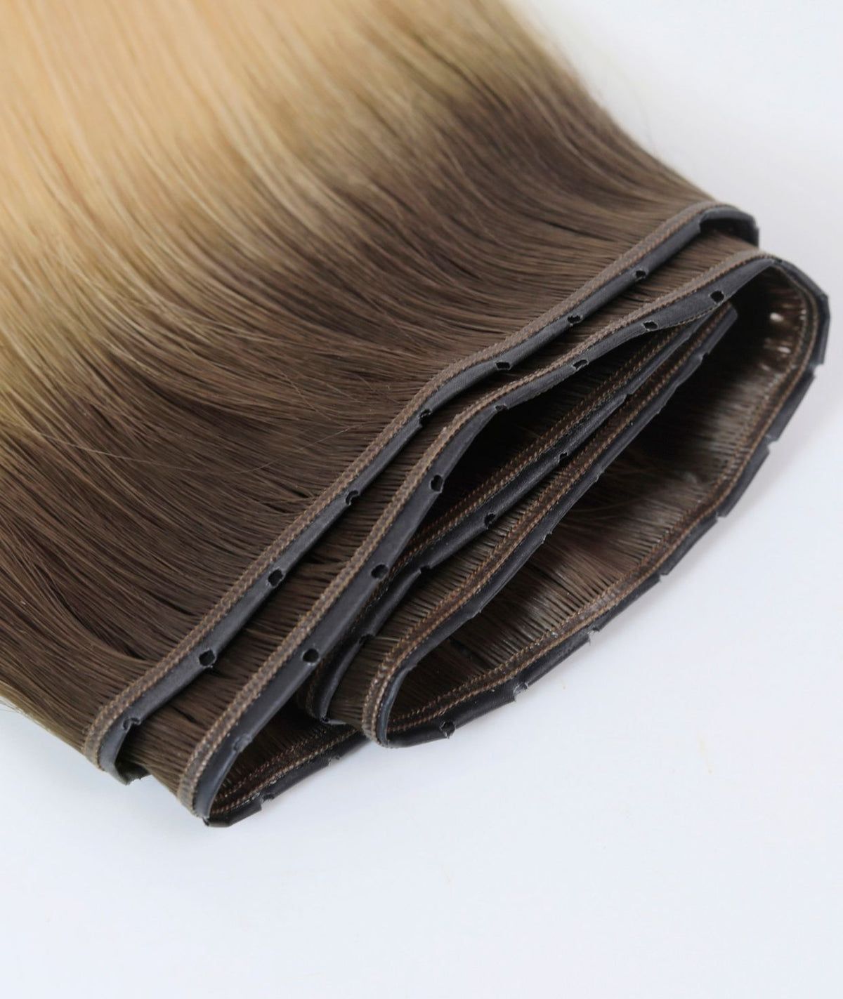 #Rooted Beach Ash Blonde Genius Butterfly Weft Hair Extensions