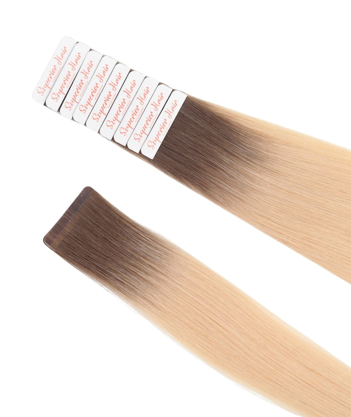 #Rooted Hollywood Blonde Ultra Seamless Tape In Hair Extensions (NEW)