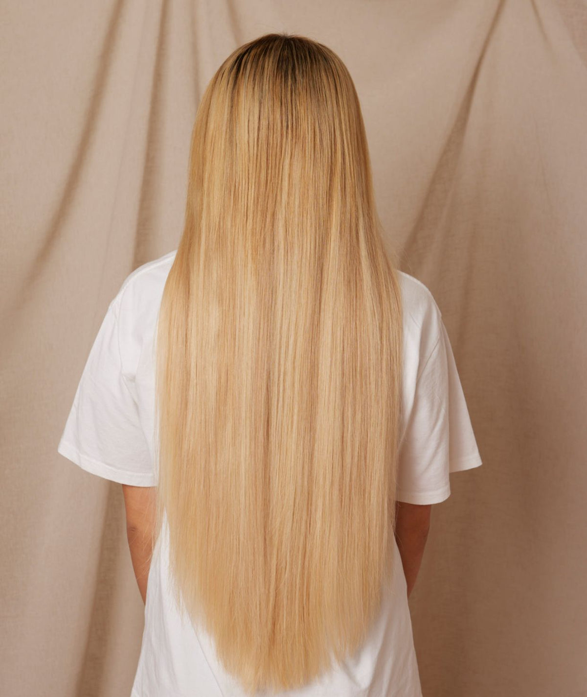 #Sandy Blonde Balayage Ponytail Hair Extensions