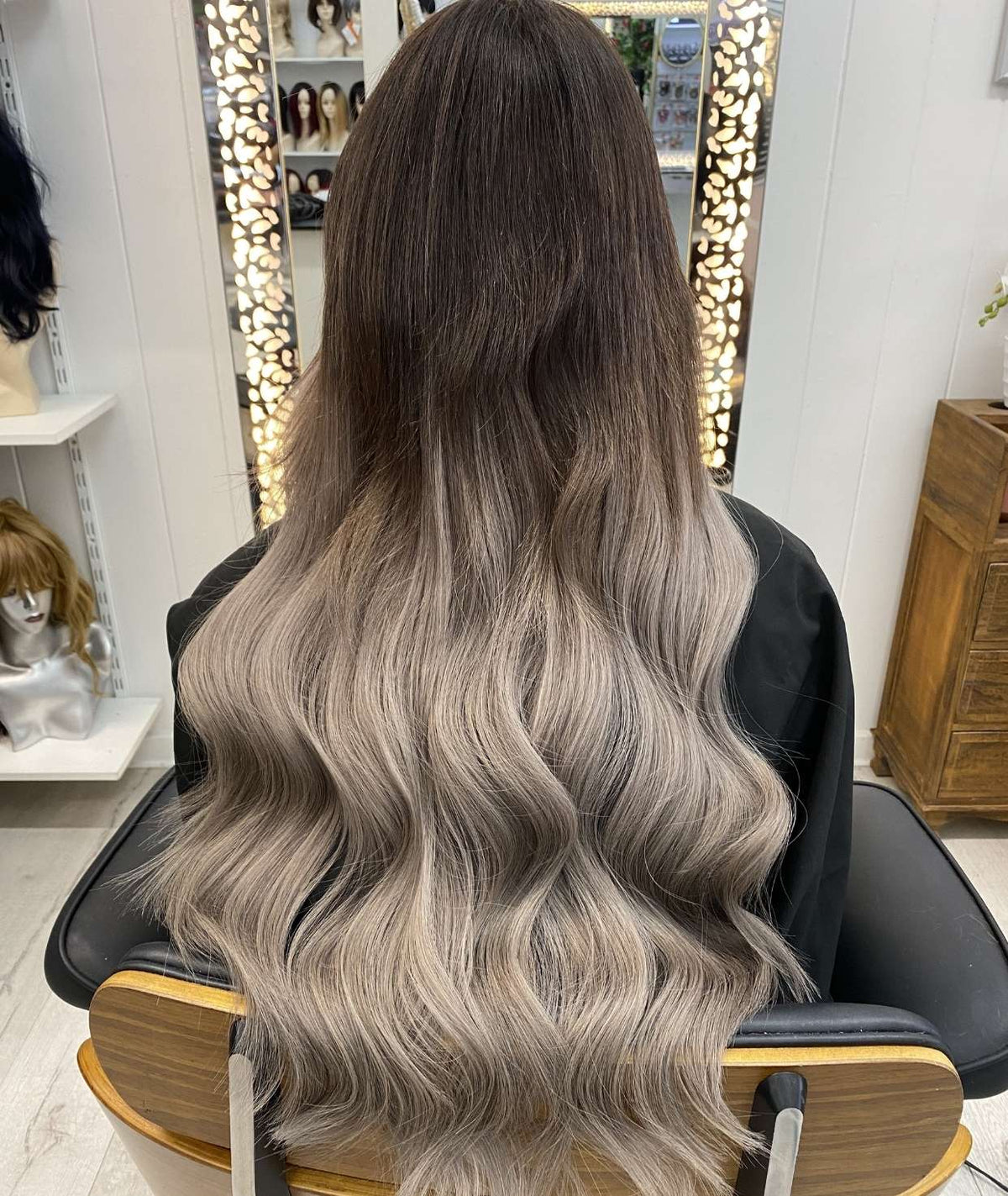 #Smokey Ombre Ponytail Hair Extensions