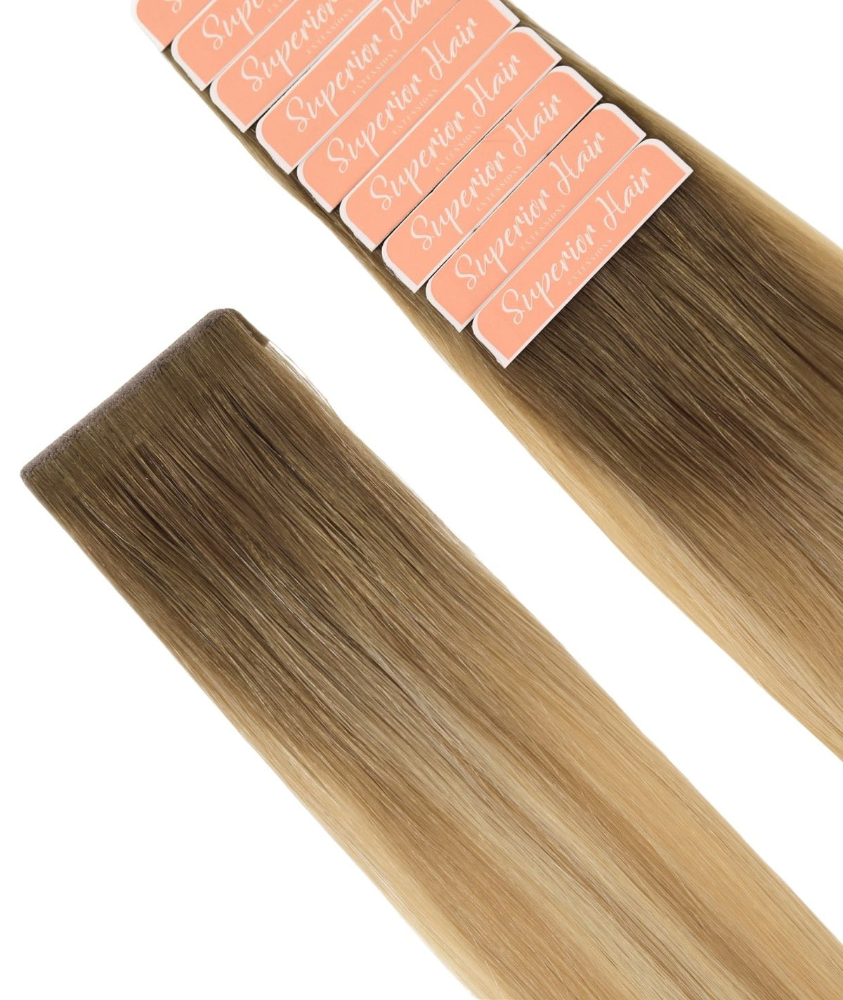 #Toffee Cream Balayage Invisi Tape Hair Extensions